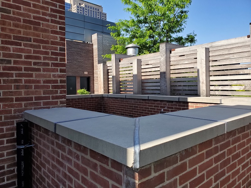 Ipe decking installed as Fencing