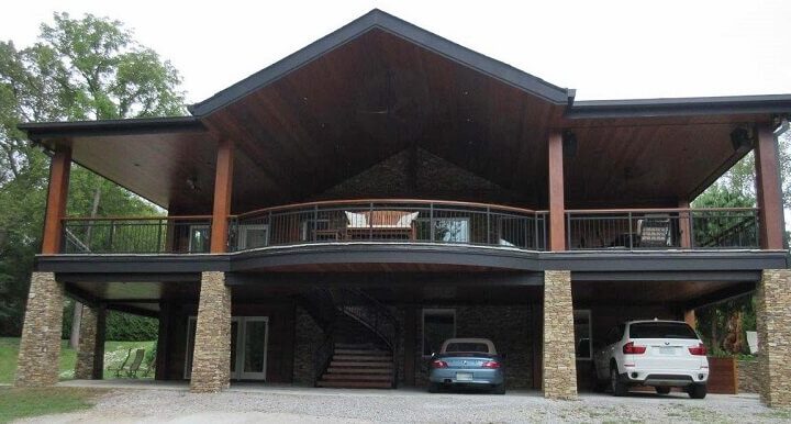 Southern Charm Meets Timeless Elegance: The Ipe A-Frame Covered Deck in Tennessee