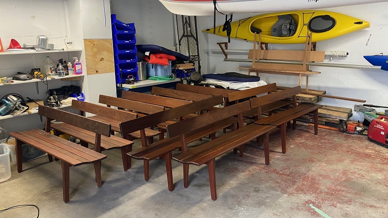 Ipe Benches for Ship