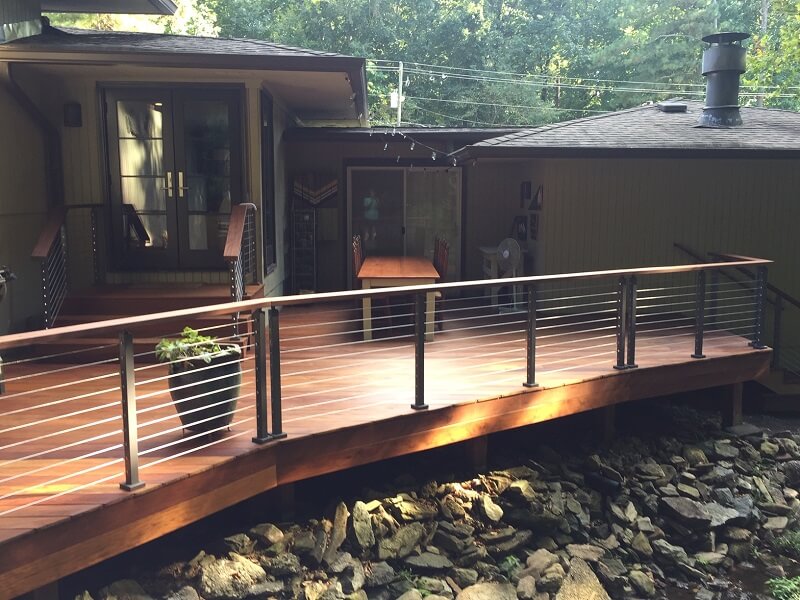 Ipe Decking with Cable Railing