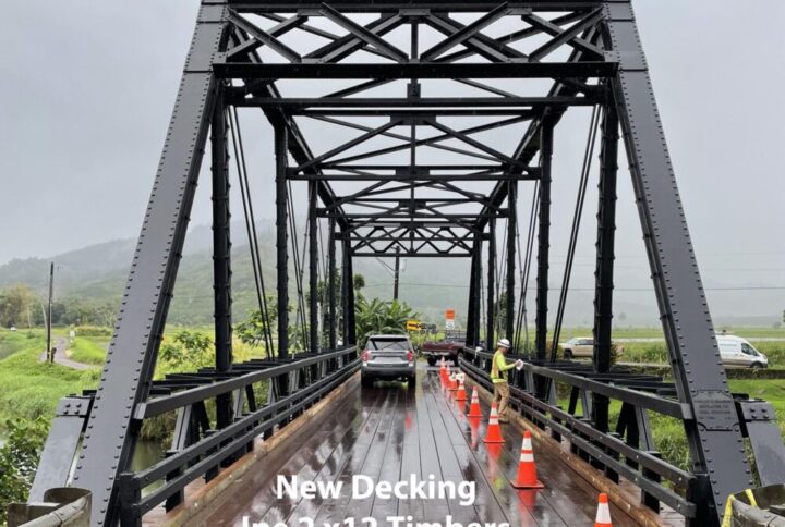 alt key Ipe New Hanalei Bridge in Kauai