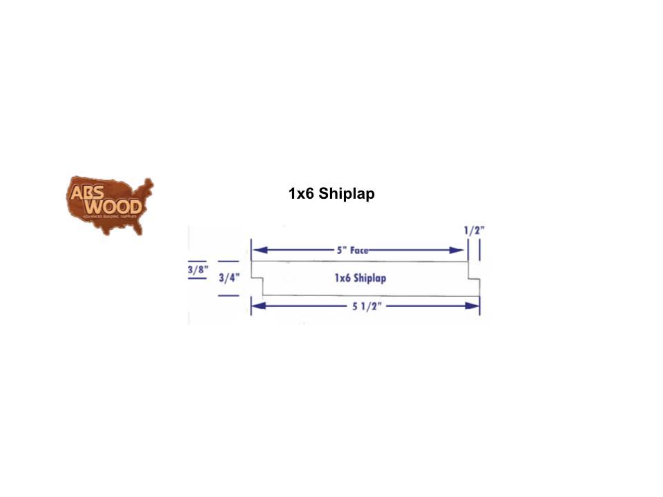 1×6 Shiplap 1×6 Shiplap