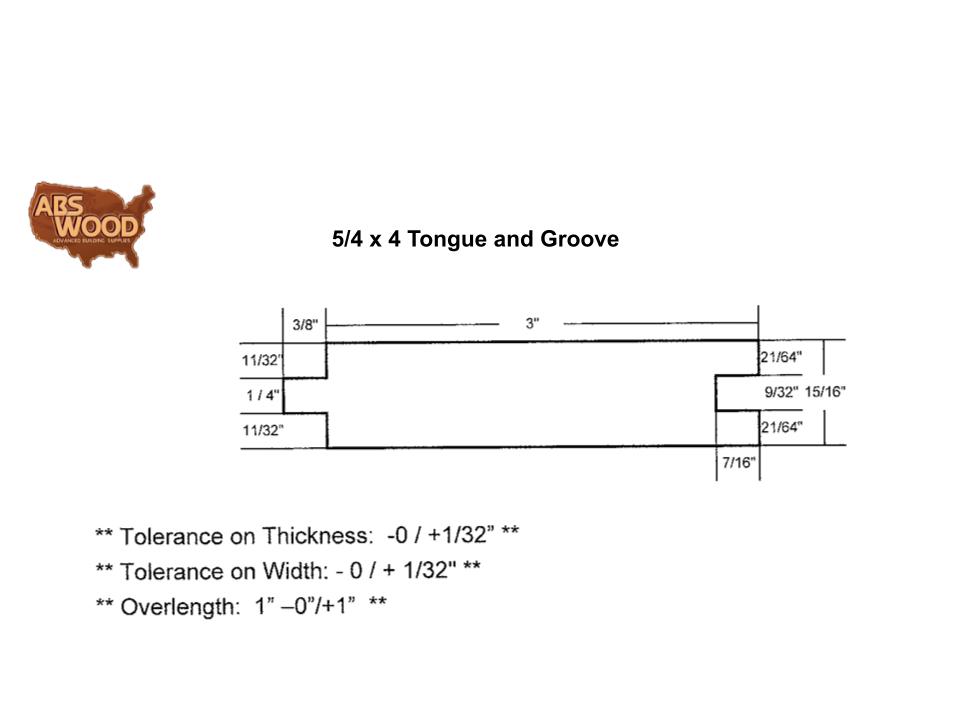 5_4 x 4 Tongue & Groove 5_4 x 4 Tongue & Groove