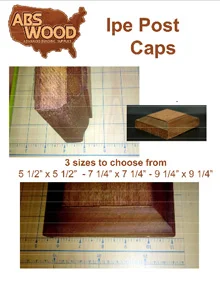 Ipe Post Caps - brochure