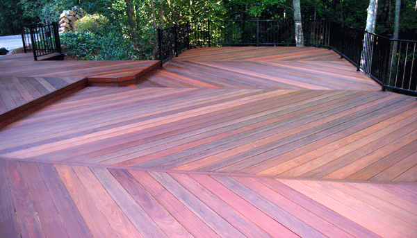 Grooved Ipe Decking Boards